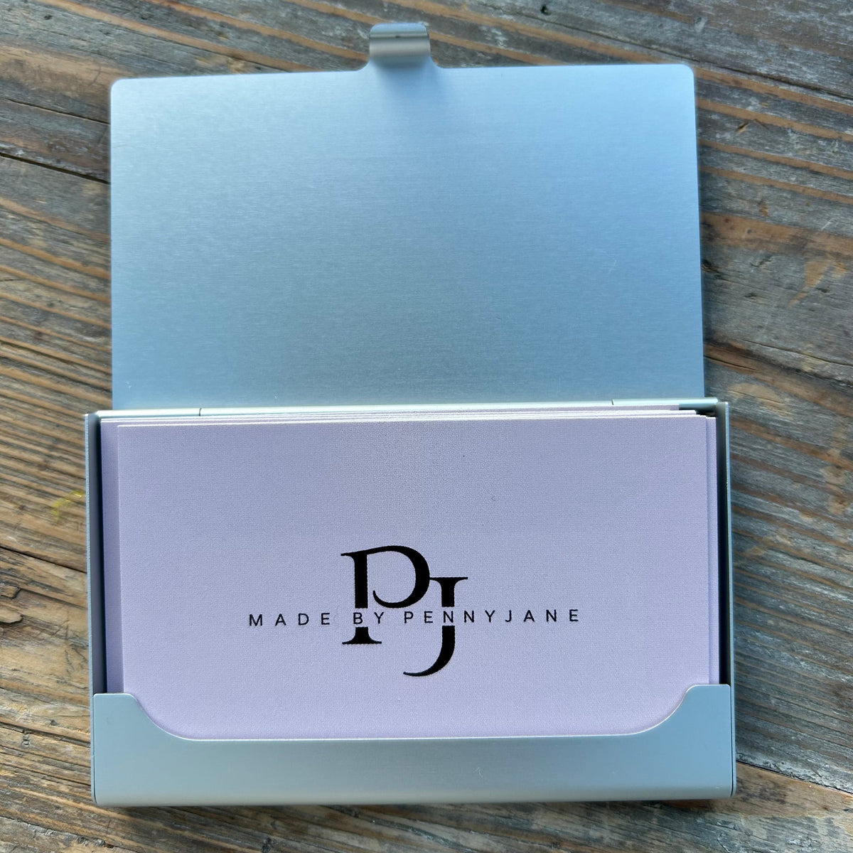 Branded Wooden Business Card Holder – Custom Logo Engraving