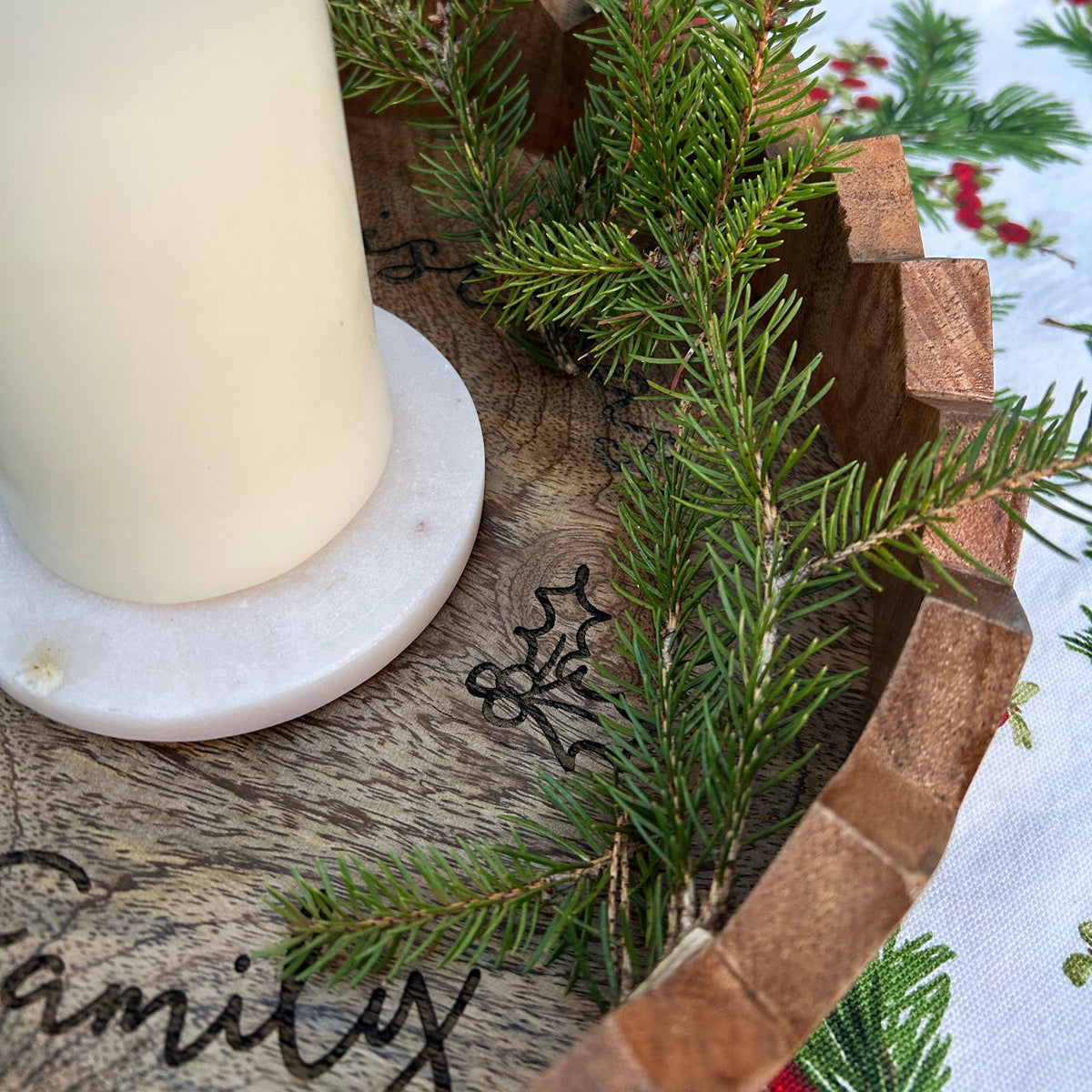 Personalised Wooden Christmas Advent Tray